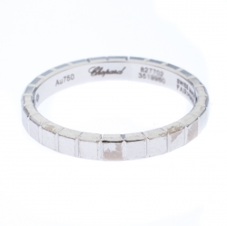 Chopard Ice Cube 18K White Gold Band Ring Size 49