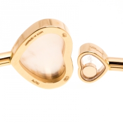 Pre Owned Chopard Happy Hearts Diamond Mother of Pearl 18K Rose Gold Open Bracelet