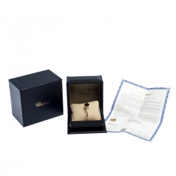 Chopard Happy Hearts Diamond Onyx 18K Rose Gold Open Bracelet