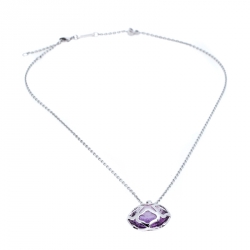 Chopard Imperiale Cocktail Amethyst 18K White Gold Pendant Necklace