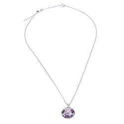 Chopard Imperiale Cocktail Amethyst 18K White Gold Pendant Necklace