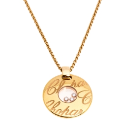 Chopard Chopardissimo Diamond 18K Rose Gold Pendant Necklace