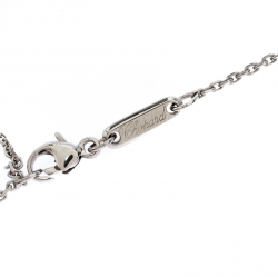 Chopard Happy Diamonds Circle Pendant 18k White Gold Necklace