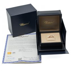 Chopard Rose Gold Ice Cube 1 Diamond Ring Size 56