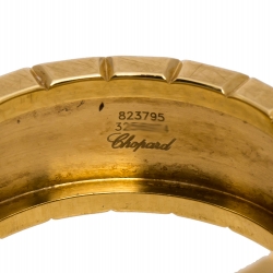 Chopard Ice Cube 18K Yellow Gold Band Ring Size 55