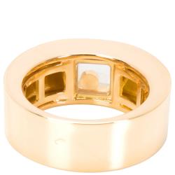 Chopard Happy 0.05 CT Diamond 18K Yellow Gold Ring Size 52
