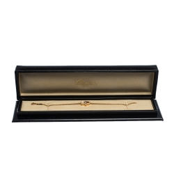 مملوكة مسبقًا سوار شوبارد ذهب وردي عيار 18 Good Luck Charm Hamsa Hand Happy Diamond