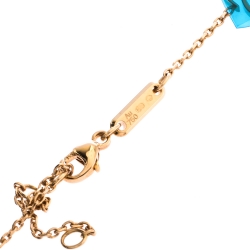 Chopard Happy Diamonds Good Luck Charm 18K Rose Gold Pendant Necklace