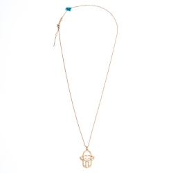 Chopard Happy Diamonds Good Luck Charm 18K Rose Gold Pendant Necklace