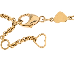 Chopard Chopardissimo 18K Yellow Gold Heart Charm Bracelet
