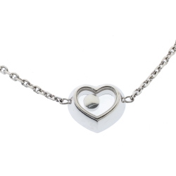 Chopard Happy Diamonds Icon Heart 18K White Gold Bracelet