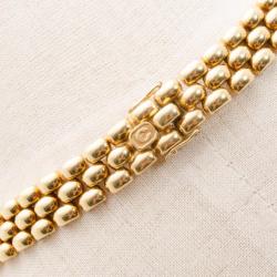 Pre Owned Chopard Happy Diamonds 18 K Yellow Gold Heart Necklace 