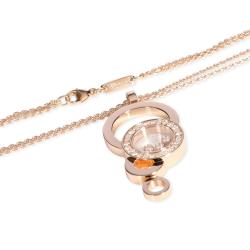 Pre Owned Chopard Happy Dreams 18K Rose Gold Diamond Necklace 