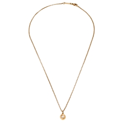 Pre Owned Chopard Miss Happy Diamond 18K Rose Gold Necklace