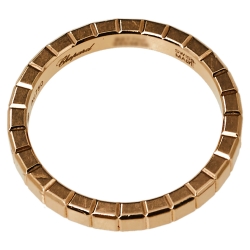 Chopard Ice Cube Pure 18K Rose Gold Ring Size 52