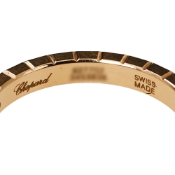 Chopard Ice Cube Pure 18K Rose Gold Ring Size 52