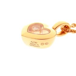 Pre Owned Chopard Happy Diamonds Icon 18K Rose Gold Diamond Necklace