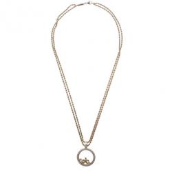 Pre Owned Chopard Happy Diamonds Starfish 18K Yellow Gold Pendant Necklace