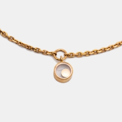 Pre Owned Chopard Happy Diamonds 18k Rose Gold Charm Bracelet