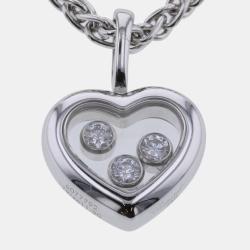 Chopard Happy Diamonds Icon 18K White Gold Diamond Necklace