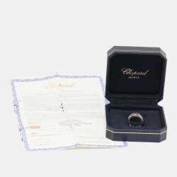 Chopard Chopardissimo Signature 18k White Gold Revolving Ring Size 52