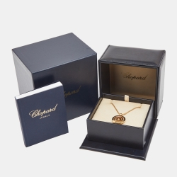 Chopard Happy Spirit Diamond 18k Yellow Gold Pendant Necklace