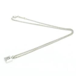 Pre Owned Chopard Happy Diamonds Square 18K White Gold Diamond Necklace 