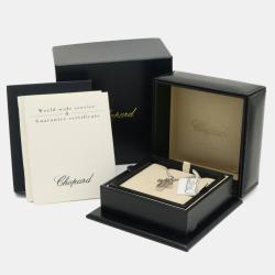 Pre Owned Chopard 18K White Gold and Diamond Happy Diamonds Cross Pendant Necklace