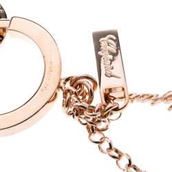 Pre Owned Chopard Imperiale Icon Rose Gold Finish Key Ring / Bag Charm