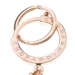 Pre Owned Chopard Imperiale Icon Rose Gold Finish Key Ring / Bag Charm