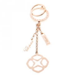 Pre Owned Chopard Imperiale Icon Rose Gold Finish Key Ring / Bag Charm