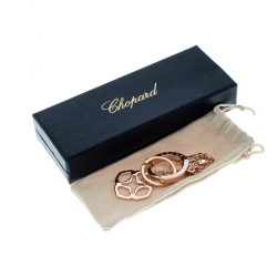 Pre Owned Chopard Imperiale Icon Rose Gold Finish Key Ring / Bag Charm