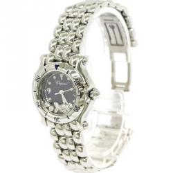 Chopard Blue Stainless Steel Happy Sport Women's Wristwatch 26MM