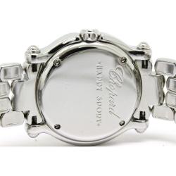 Chopard Blue Stainless Steel Happy Sport Women's Wristwatch 26MM