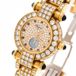 Chopard Diamond 18k Yellow Gold Imperiale 39/3368-23 Women's Wristwatch 26MM