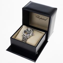 Pre Owned Chopard Navy Gold & Steel Happy Sport Fish Women's Wristwatch 38MM
