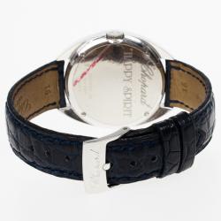 Pre Owned Chopard Silver White Gold Happy Spirit Women's Wristwatch 32MM