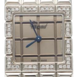Chopard Silver Steel Ice Cube Diamond Bezel Women'S Watch 22MM