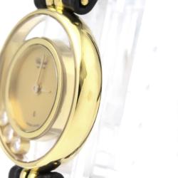 Pre Owned Chopard Gold Diamonds 18K Yellow Gold Happy Diamond 20/4801 Women's Wristwatch 21 MM