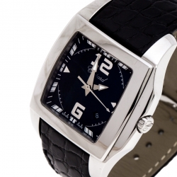 Chopard Black Stainless Steel Two O Ten Tycoon Women's Wristwatch 34 mm