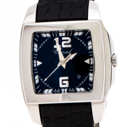 Chopard Black Stainless Steel Two O Ten Tycoon Women's Wristwatch 34 mm