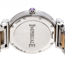Pre Owned Chopard Mother of Pearl 18K Rose Gold Stainless Steel Diamonds Imperiale 8541 Women's Wristwatch 28 mm