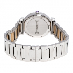 Pre Owned Chopard Mother of Pearl 18K Rose Gold Stainless Steel Diamonds Imperiale 8541 Women's Wristwatch 28 mm