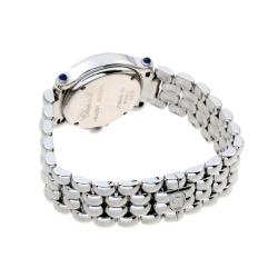 Pre Owned Chopard White Stainless Steel Happy Sport Diamond 27 8250-23 Women's Wristwatch 26MM