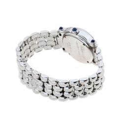 Pre Owned Chopard White Stainless Steel Happy Sport Diamond 27 8250-23 Women's Wristwatch 26MM