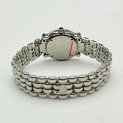 Pre Owned Chopard Happy Sport Stainless Steel and Diamonds Ladies Wristwatch