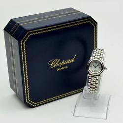 Pre Owned Chopard Happy Sport Stainless Steel and Diamonds Ladies Wristwatch