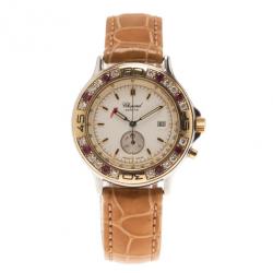 Pre Owned Chopard White Stainless Steel Classic Women's Wristwatch 28MM