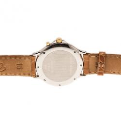 Pre Owned Chopard White Stainless Steel Classic Women's Wristwatch 28MM