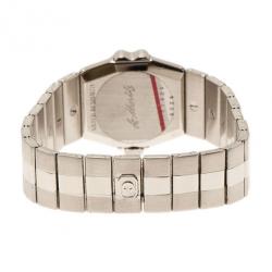 Pre Owned Chopard White Stainless Steel St. Moritz Women's Wristwatch 22MM